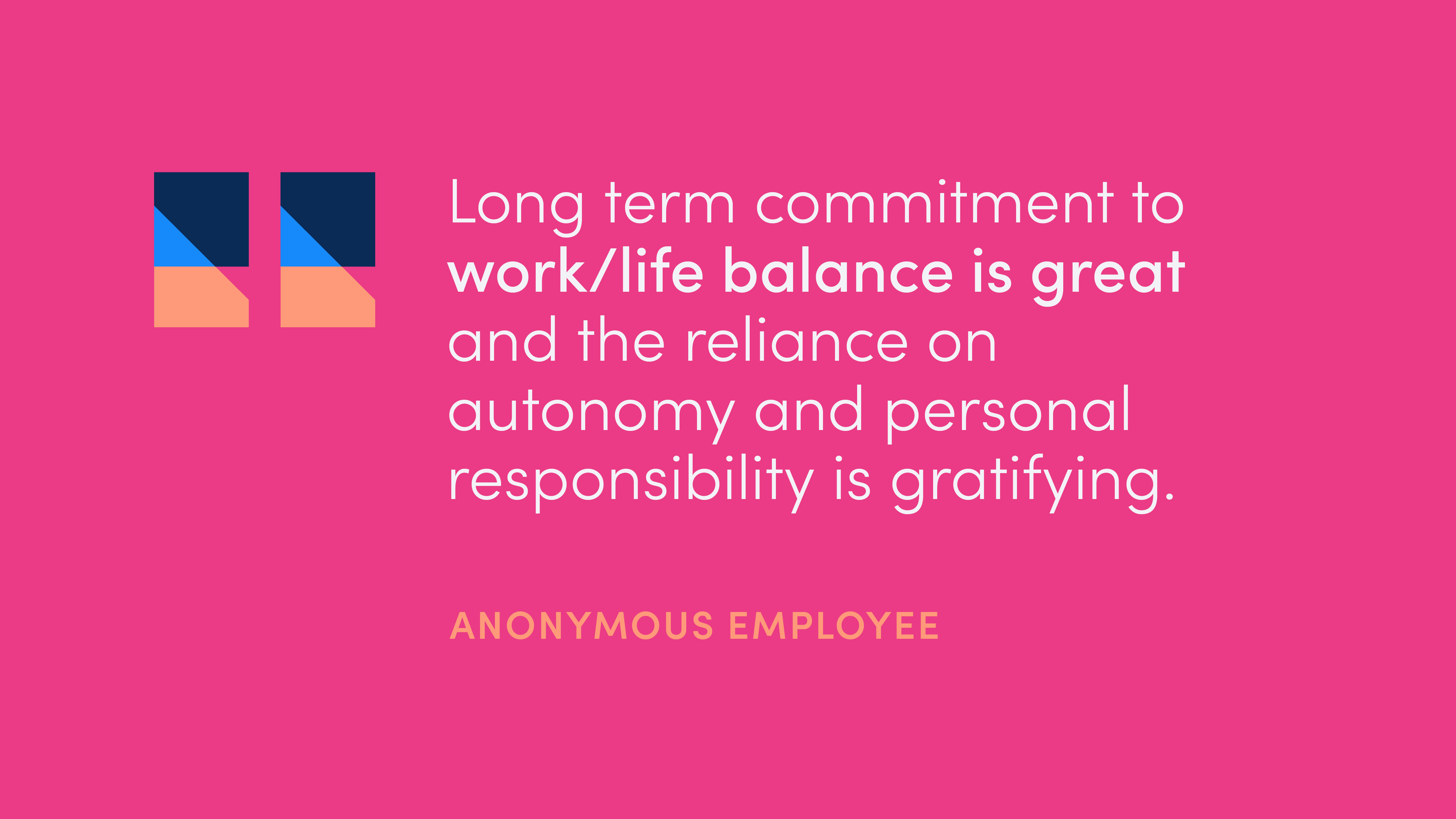 Anonymous employee quote: 