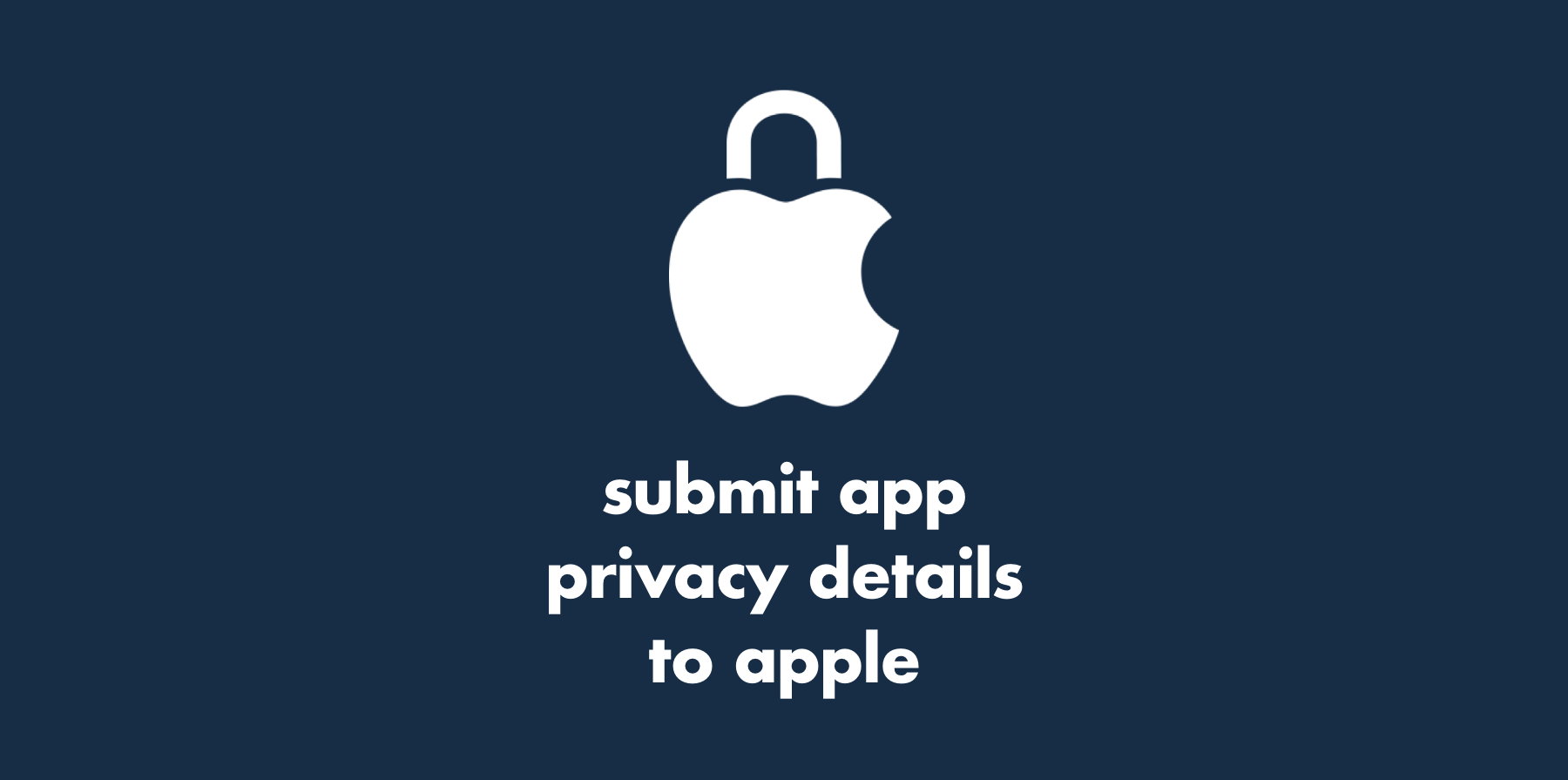 Submit App Privacy Details to Apple Image