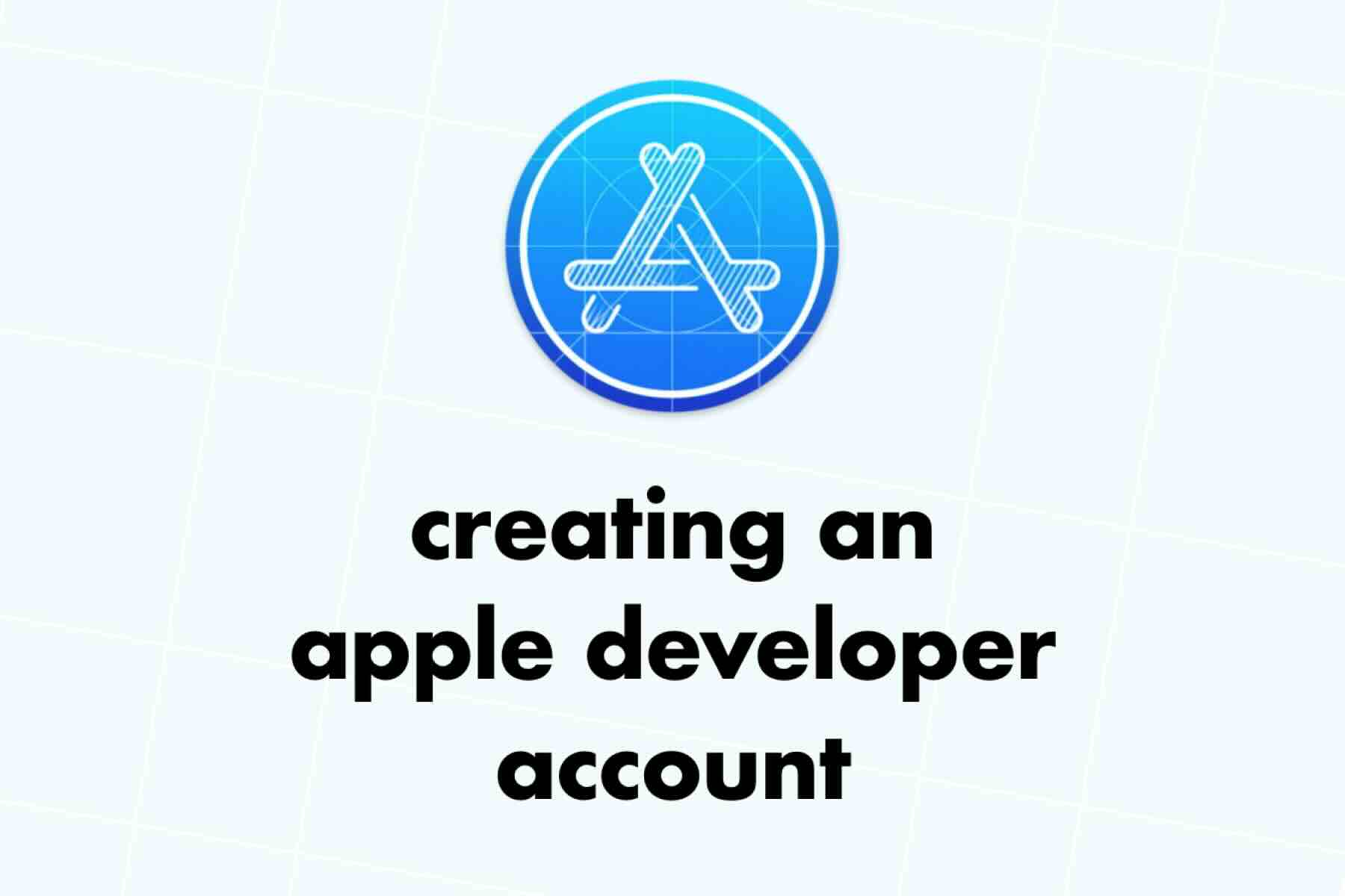 Creating an Apple Developer Account Image