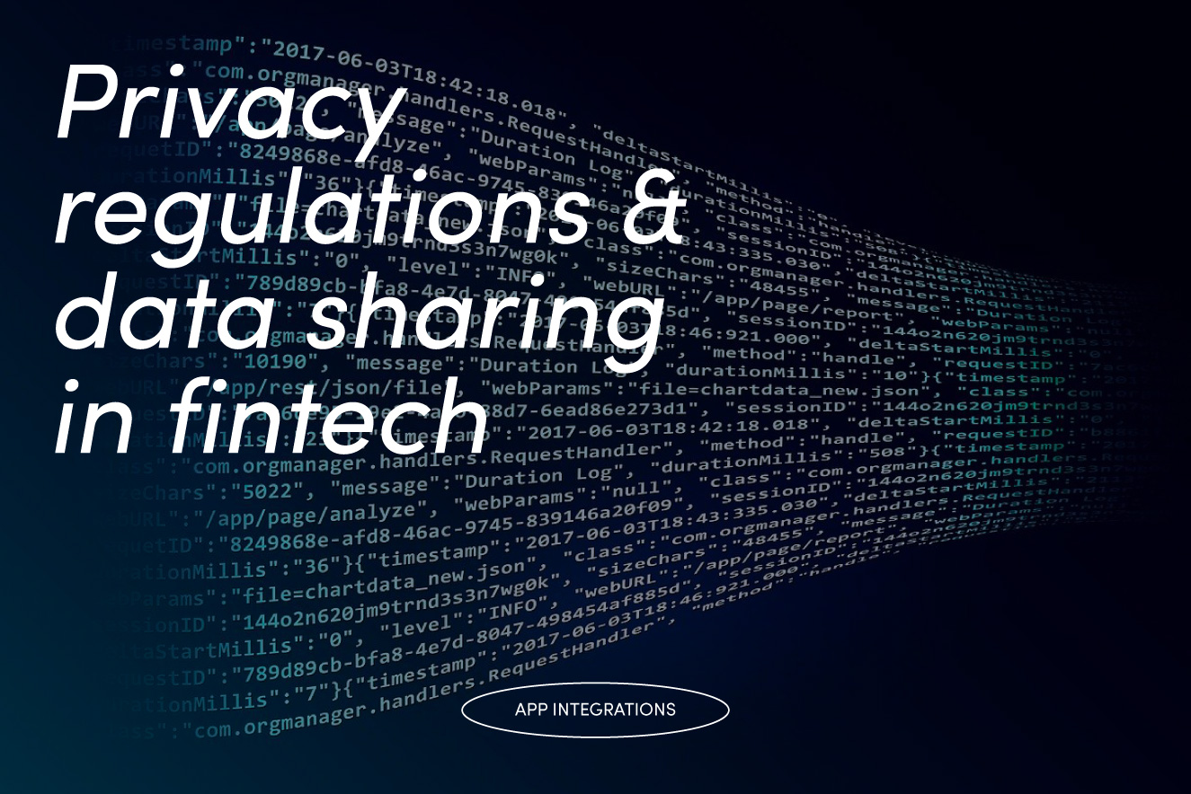Privacy regulations and data sharing in fintech.