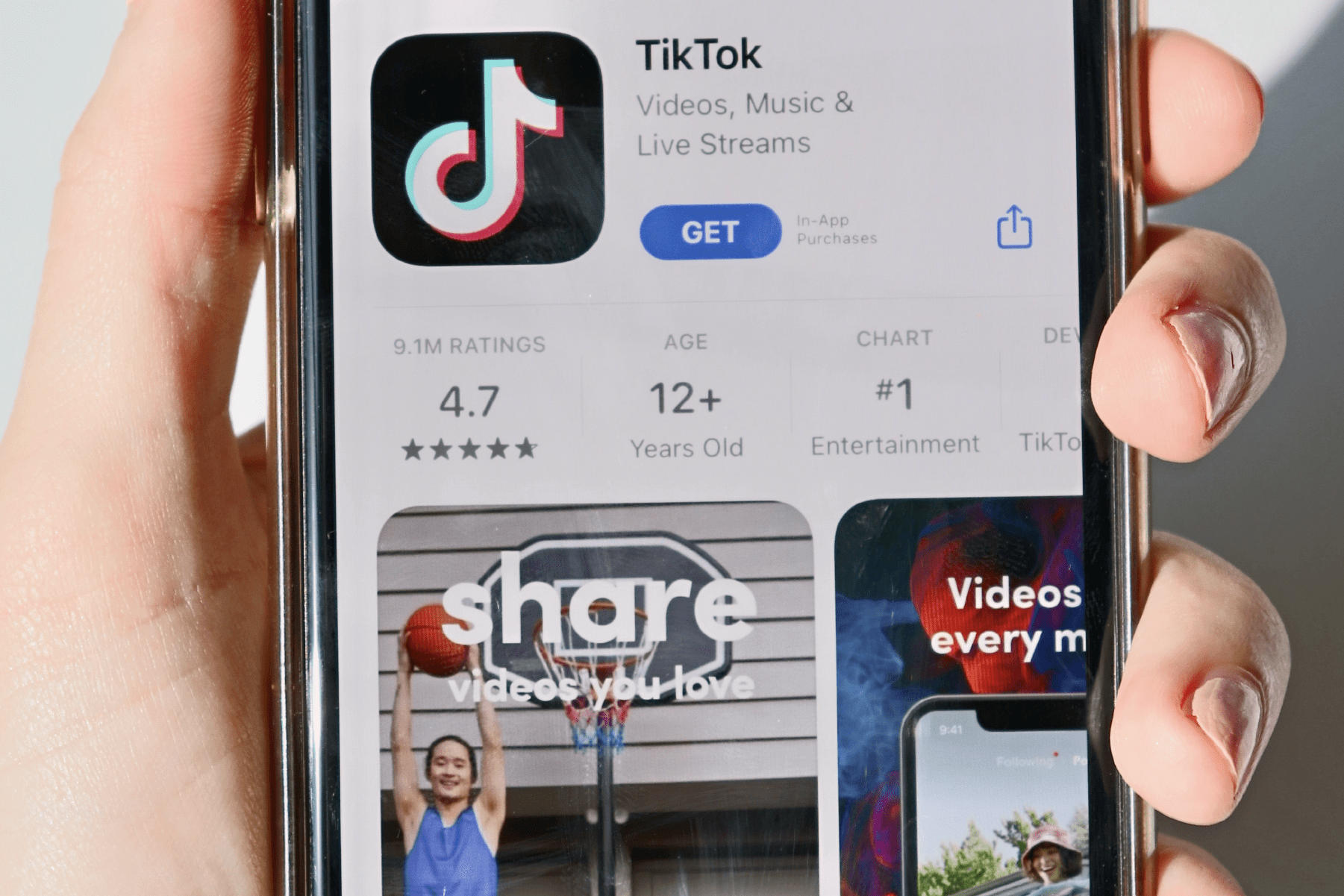 App Product Page Tiktok